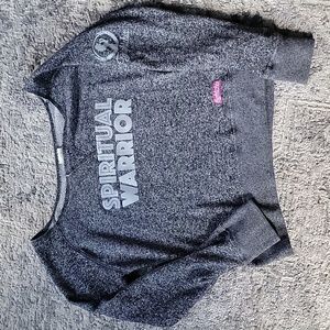 Wide neck sweatshirt
